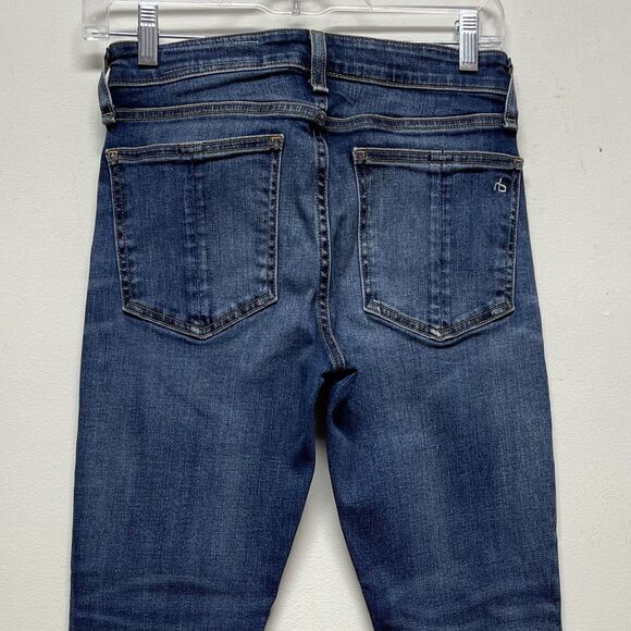 Rag & Bone Cate Mid-Rise Skinny Women's Size 26 Stretch Blue Jeans - Picture 3 of 13